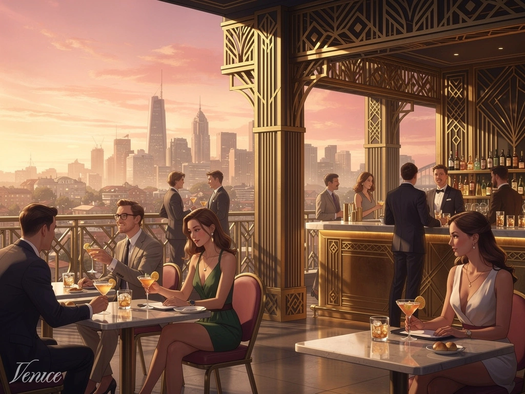 Monica Rooftop Bar Opens atop Paddington's Restored Art Deco Hotel